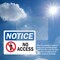 Signmission No Access Sign, Vinyl Decal, 7in W x 5in L, 2PK OS-2PACK-NS-D-57-L-14341 - alternate 4